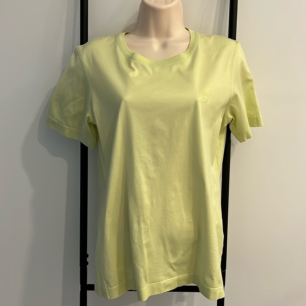Escada Margaretha Ley Cotton Short Sleeve Tee Round Neck T-shirt Women Size 34